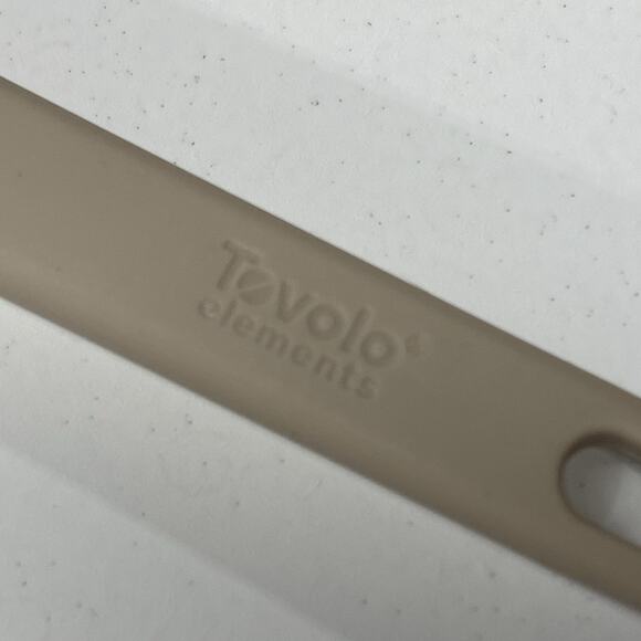 Tovolo Elements Silicone Mixing & Slotted Spoons Set of 2 Oatmeal - Picture 7 of 7
